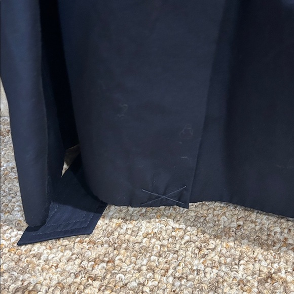 Women’s Navy London Fog Trenchcoat w/detachable hood. New condition - Picture 7 of 15